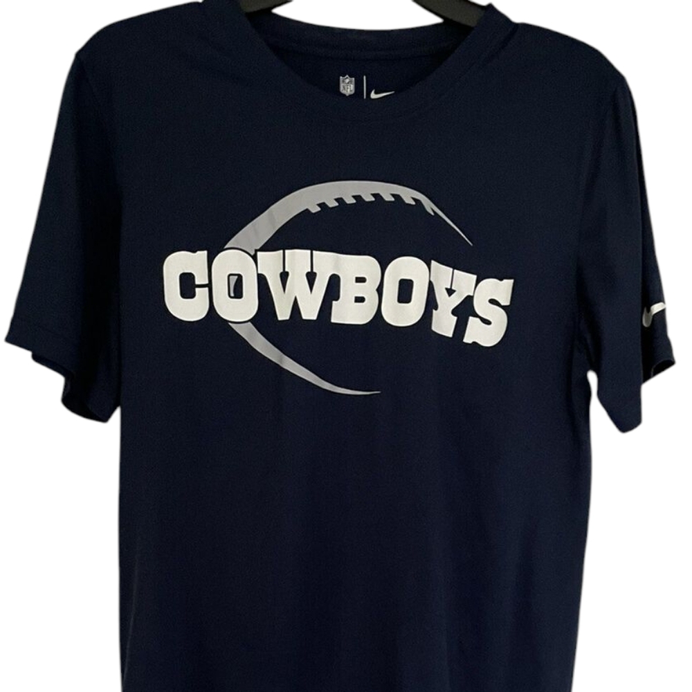 Cowboys Navy T-Shirt. Dry Fit And Sweat Proof. Size XL